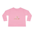 Big Sister Toddler Long Sleeve Tee — Pastel Rainbow Sibling Shirt