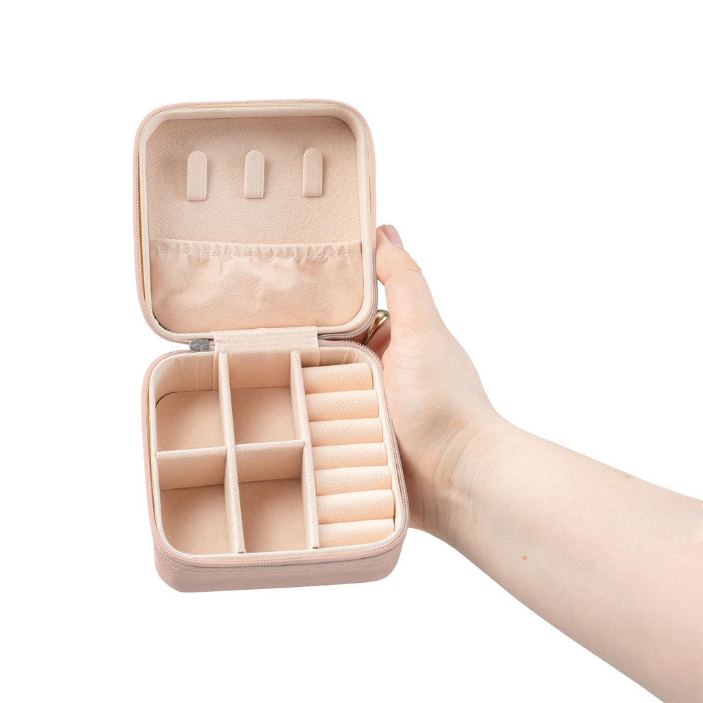 Compact Travel Jewelry Case — 'Treasure the Moments' Portable Organizer