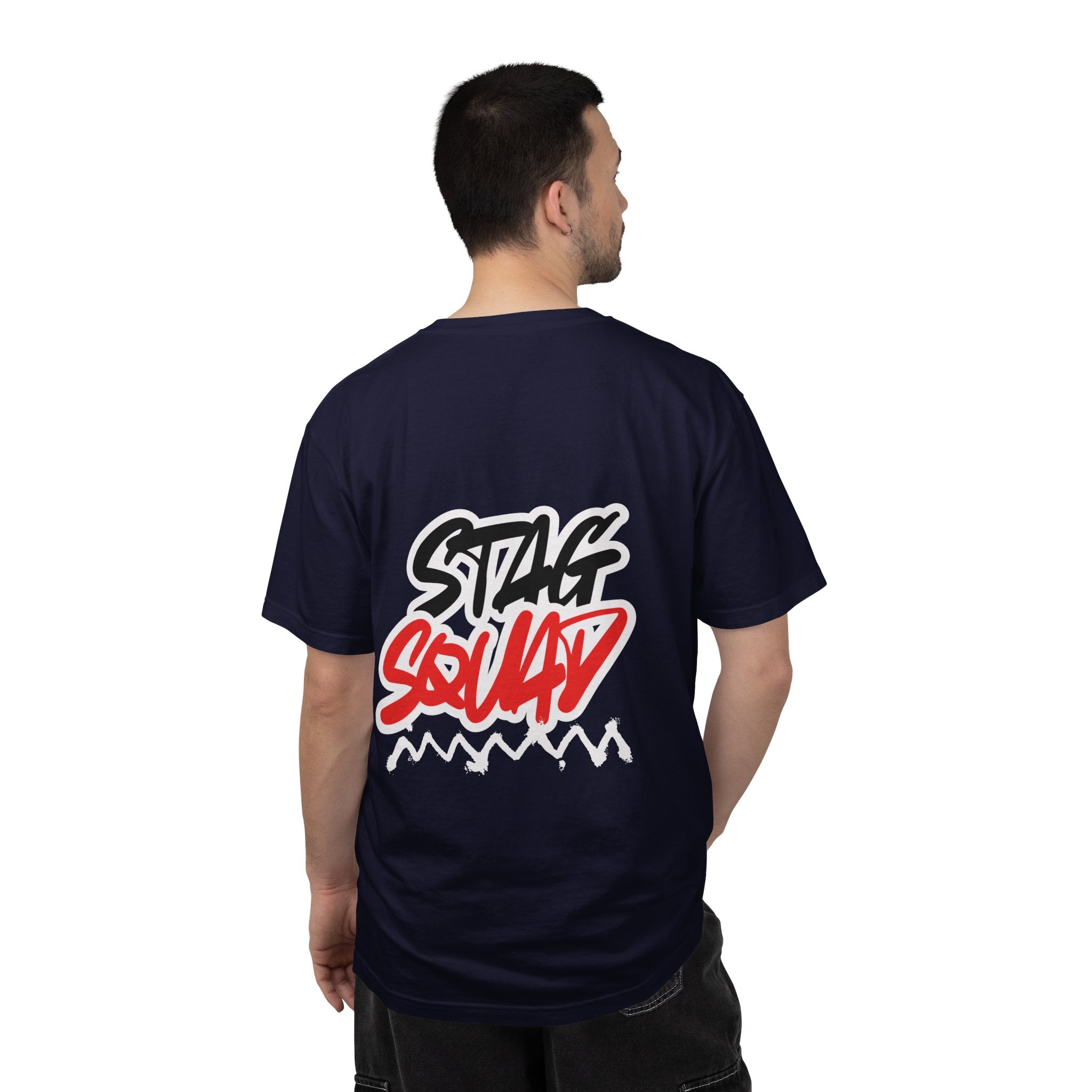 Stag Squad T-Shirt  Bold Script Party Tee for Groomsmen & Bachelor Parties