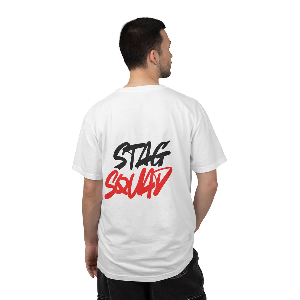 Stag Squad T-Shirt  Bold Script Party Tee for Groomsmen & Bachelor Parties