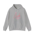 Bride Squad Hoodie - Pink Script Bachelorette Party Pullover