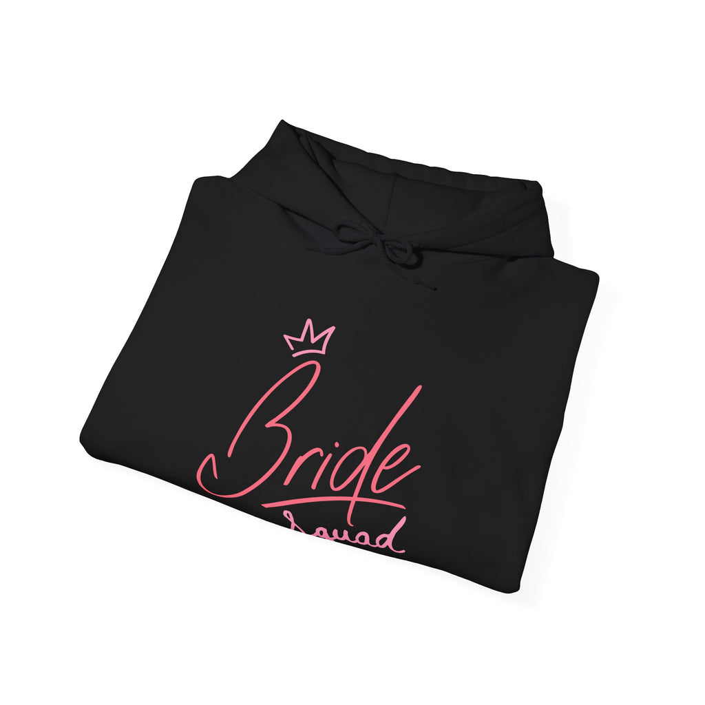 Bride Squad Hoodie - Pink Script Bachelorette Party Pullover