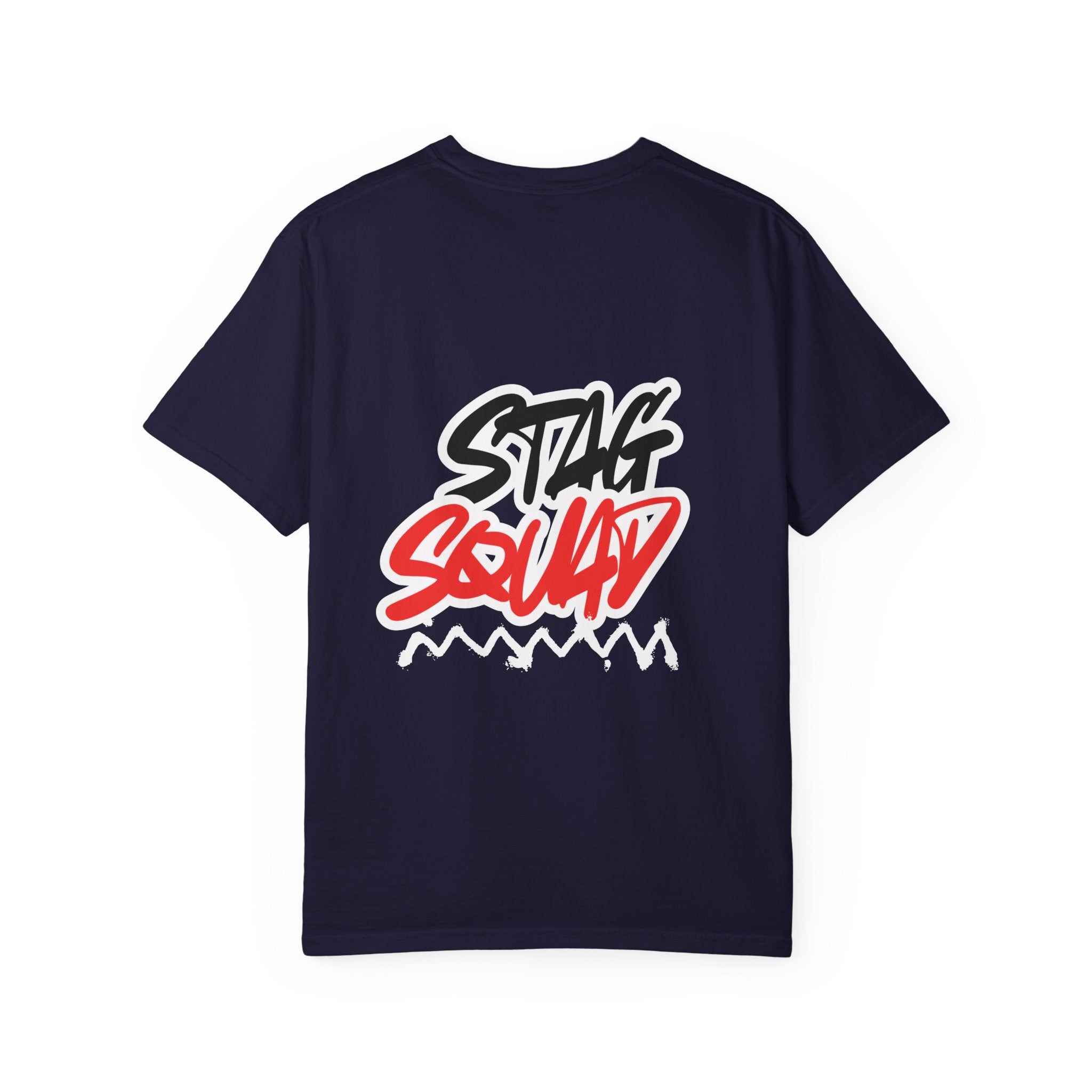 Stag Squad T-Shirt  Bold Script Party Tee for Groomsmen & Bachelor Parties