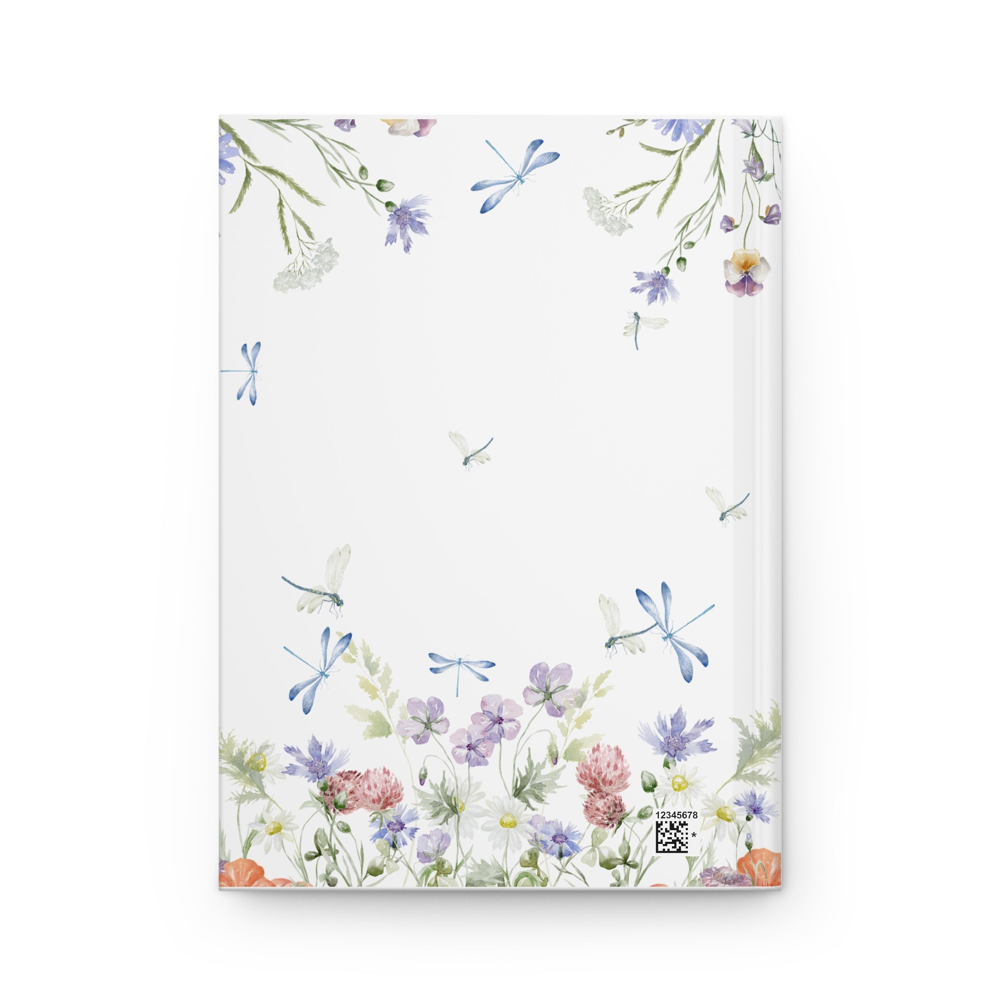 Let It Bloom Hardcover Journal  Floral Dragonfly Notebook for Women, Gardening & Self-Reflection