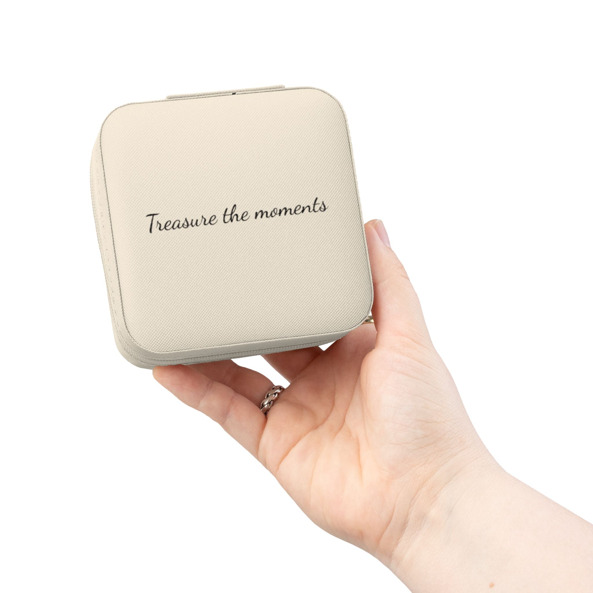 Compact Travel Jewelry Case — 'Treasure the Moments' Portable Organizer