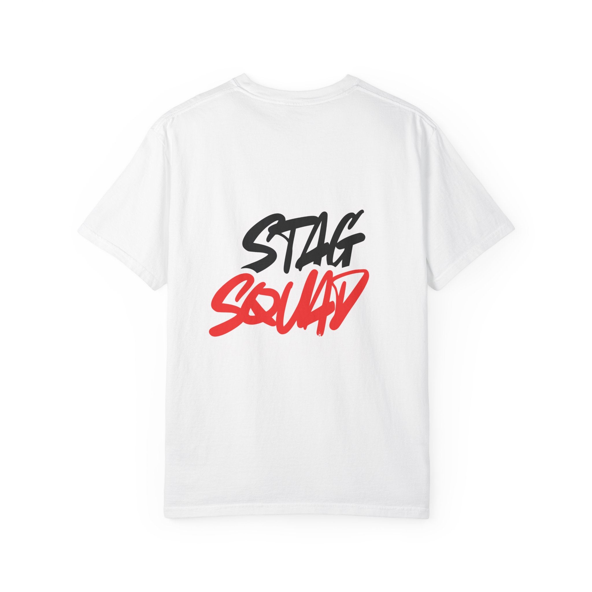 Stag Squad T-Shirt  Bold Script Party Tee for Groomsmen & Bachelor Parties