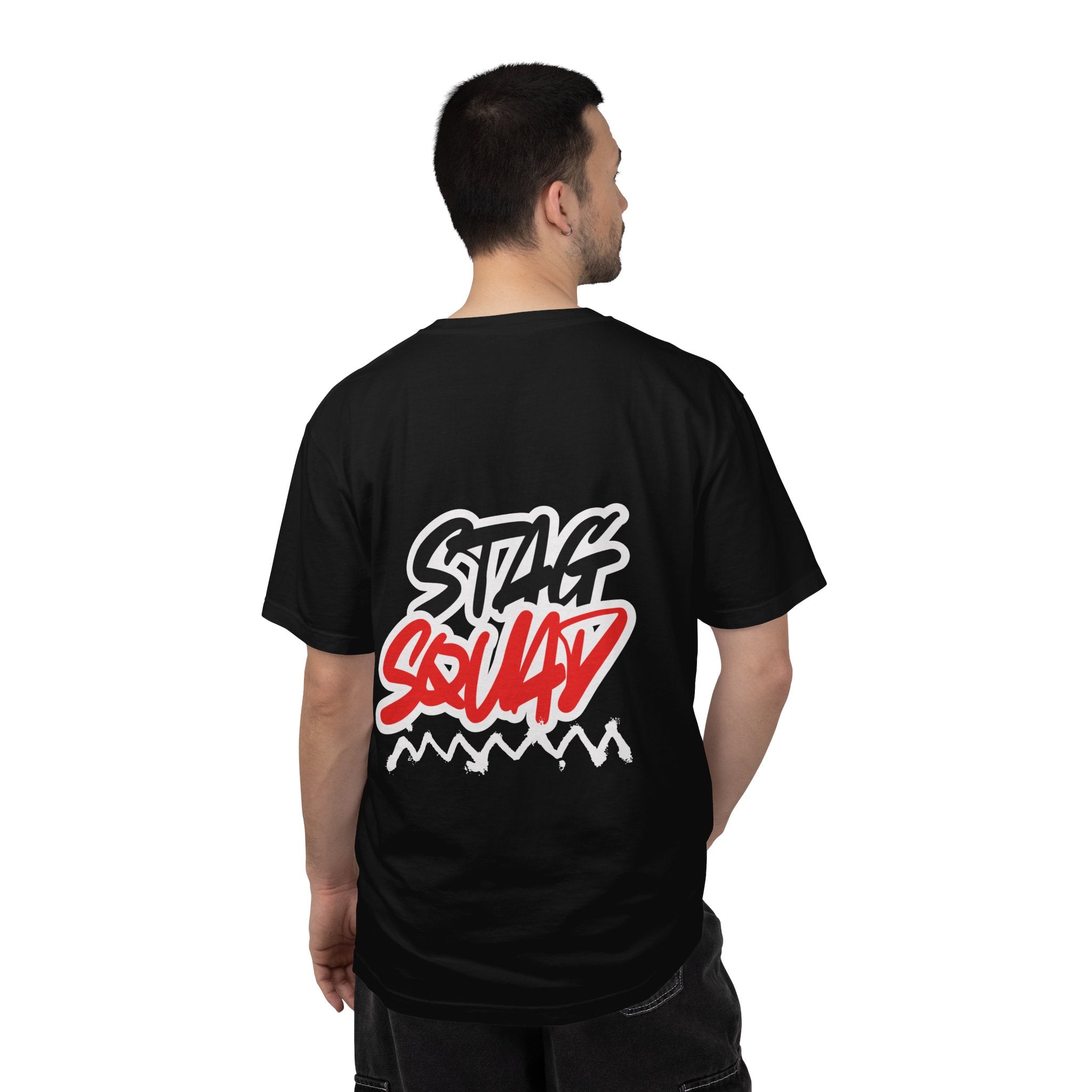 Stag Squad T-Shirt  Bold Script Party Tee for Groomsmen & Bachelor Parties