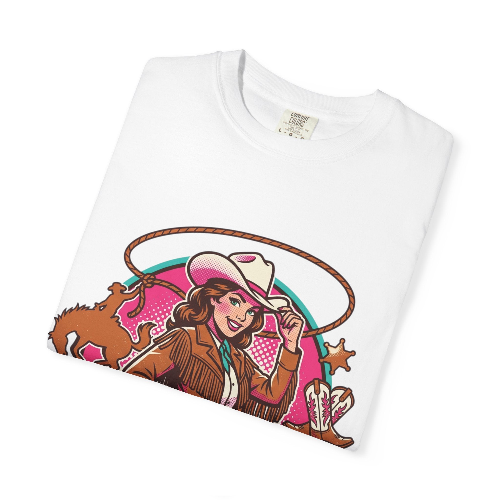Team Bride Cowboy Graphic T-Shirt “ I'm In For The Ride” Bachelorette Tee